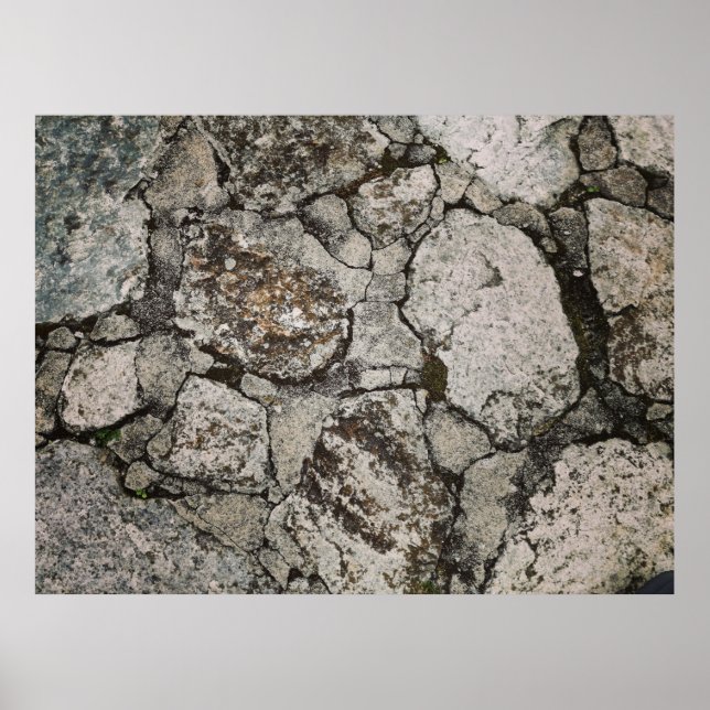 Black and gray stone fragment poster (Front)