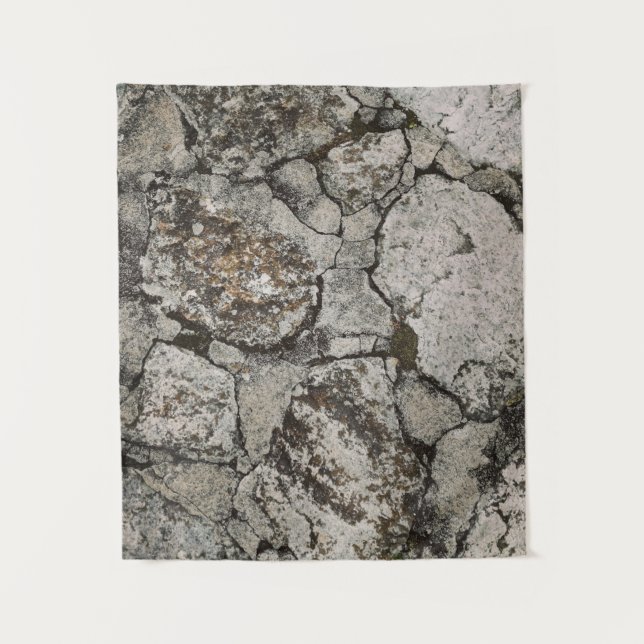 Black and gray stone fragment tapestry (Front)