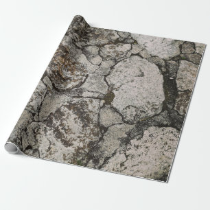 Black and gray stone fragment wrapping paper