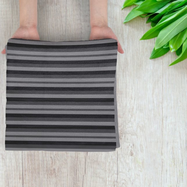black and gray stripes bath towel set (Creator Uploaded)