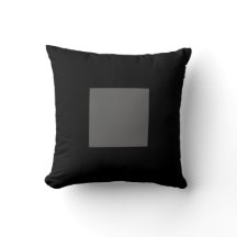 Black and Gray Thick Border Pillow