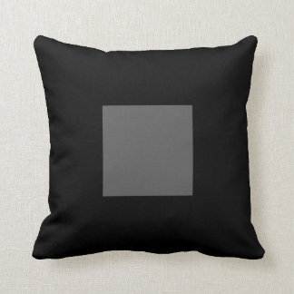 Black and Gray Thick Border Pillow