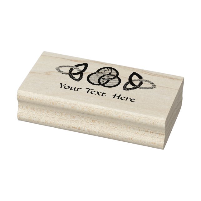 Black and Gray Trinity Seal Rubber Stamp (Stamp)