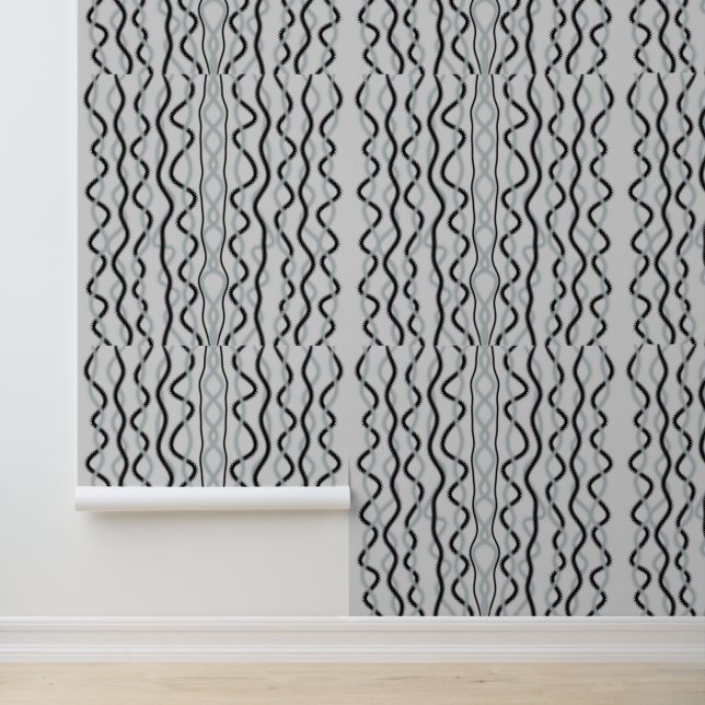 Black and gray waves wallpaper  (Application)