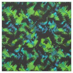 Black and green abstract fabric