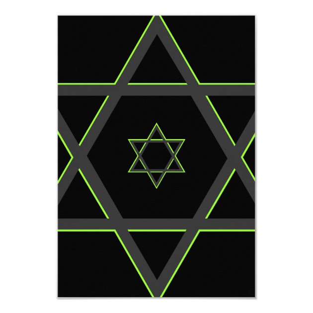 Black And Green Bar Mitzvah Reception Card 2