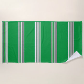 Black and Green Beach Towel