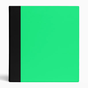 Black and Green Binder