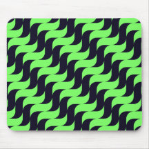 Black and Green Cascading Wave