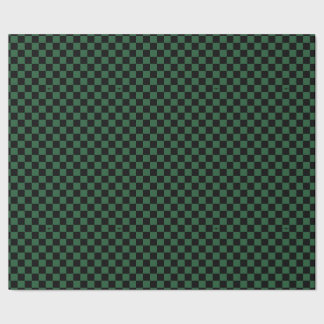 Black and Green Checkered with F-35s Wrapping Paper