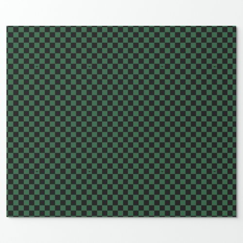 Black and Green Checkered with F_35s Wrapping Paper