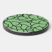 Black and Green Comingled Abstract Wireless Charger (Front 2)