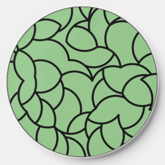 Black and Green Comingled Abstract Wireless Charger