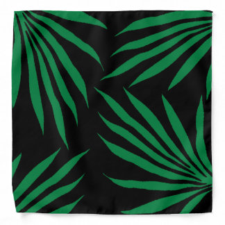 black and green leaf Tribal African head wrap Bandana