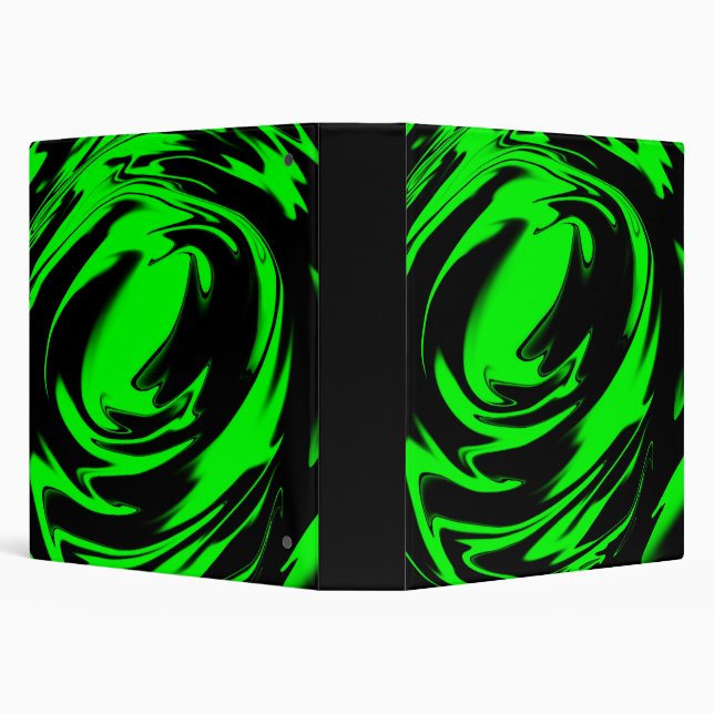 Black and green liquified binder (Background)