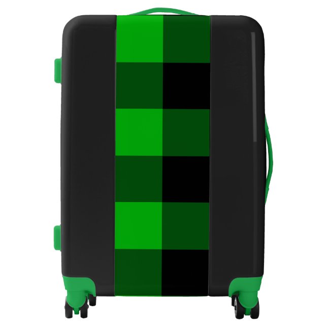 Black and Green Luggage (Front)