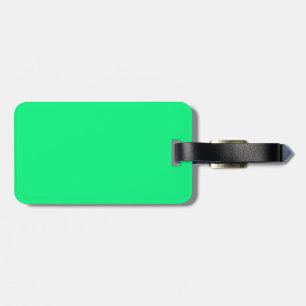 Black and Green Luggage Tag