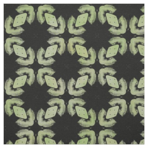 Black and Green Modern Urban Pattern Fabric
