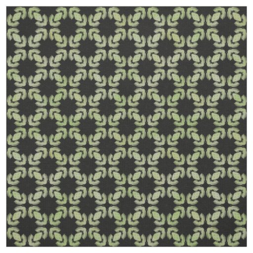 Black and Green Modern Urban Pattern Fabric
