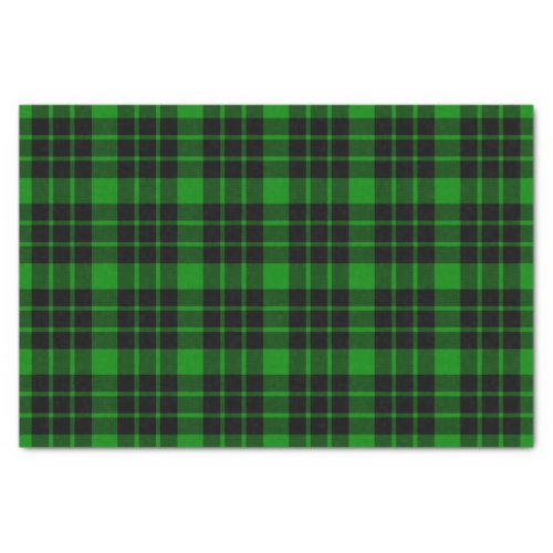 Black and Green Plaid Tissue Paper