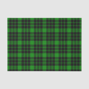 Black and Green Plaid Tissue Paper