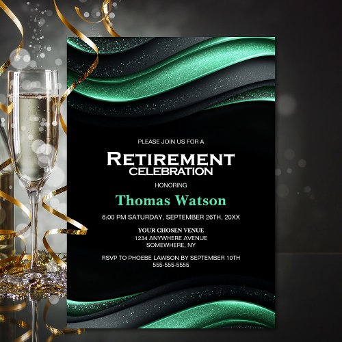 Black and Green Retirement Party