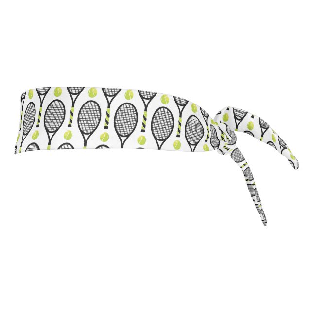 🎾Black and green tennis🎾 white  Tie Headband (Rotate 90)