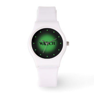 Black and Green Ticker Watch