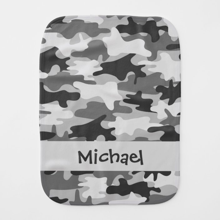 Camo burp cloth