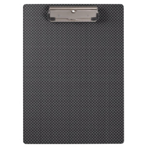 Black and Grey Carbon Fiber Material Clipboard