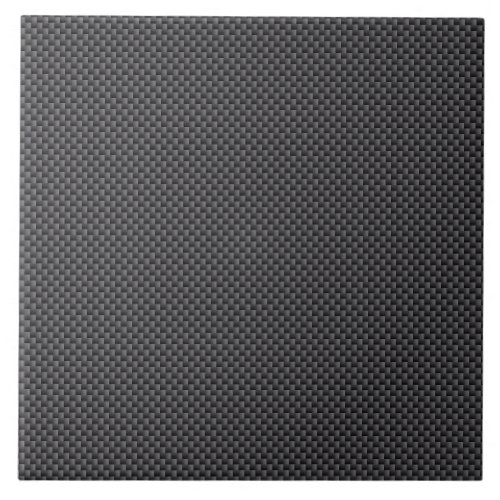 Black and Grey Carbon Fiber Polymer Ceramic Tile