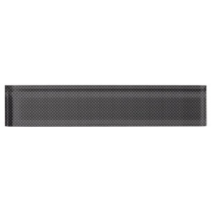 Black and Grey Carbon Fiber Polymer Desk Name Plate
