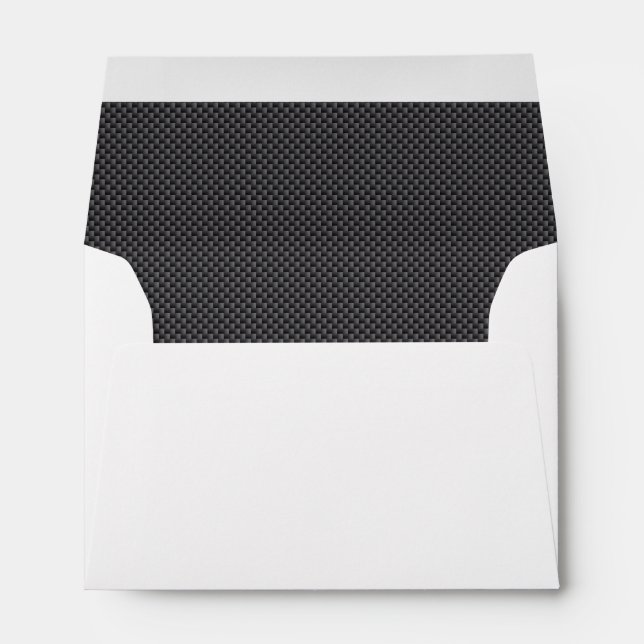 Black and Grey Carbon Fiber Polymer Envelope (Back (Bottom))