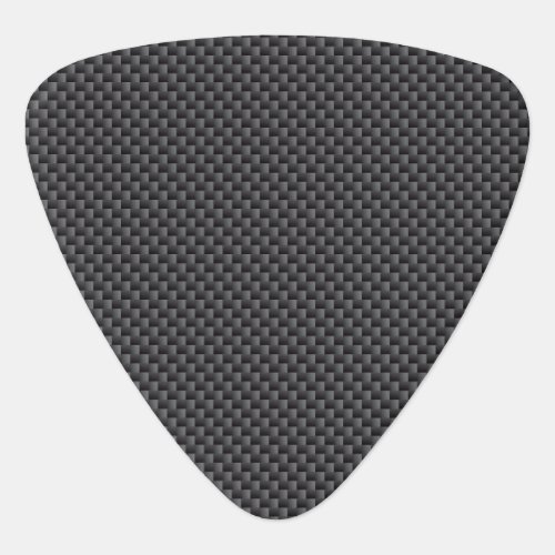 Black and Grey Carbon Fiber Polymer Guitar Pick