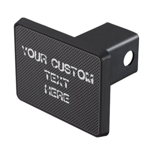 Black and Grey Carbon Fiber Polymer Hitch Cover