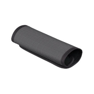 Black and Grey Carbon Fiber Polymer Luggage Handle Wrap