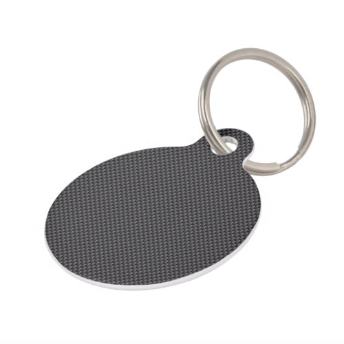 Black and Grey Carbon Fiber Polymer Pet ID Tag