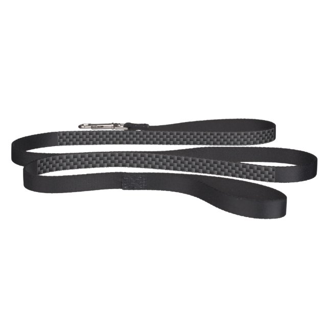 Black and Grey Carbon Fiber Polymer Pet Leash (Full)
