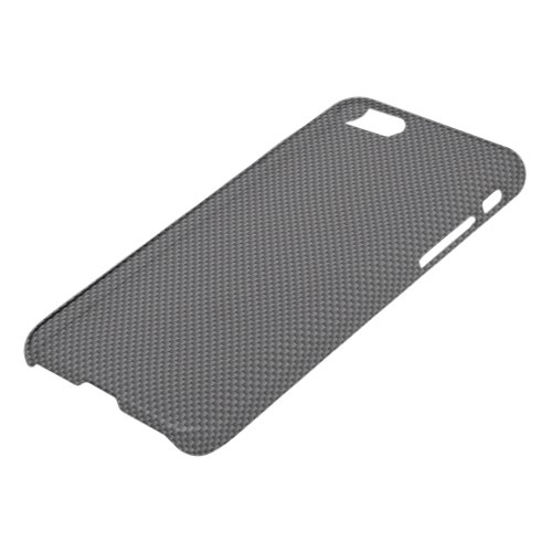 Black and Grey Carbon Fiber Polymer iPhone SE87 Case
