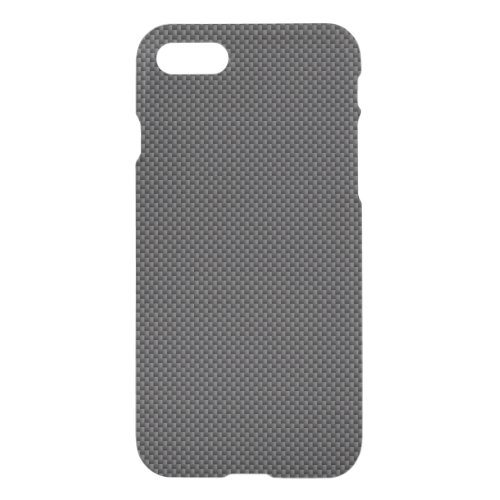 Black and Grey Carbon Fiber Polymer iPhone SE87 Case