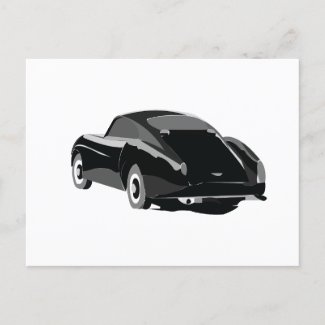 Black and Grey Classic Car