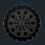 Black and Grey Dart Board<br><div class="desc">Black and Grey Dartboard Pattern!</div>