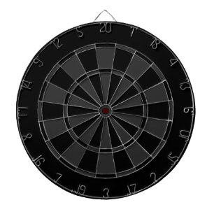 Black and Grey Dart Board