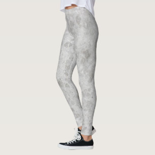 Black and Grey Marbled All-Over-Print Leggings