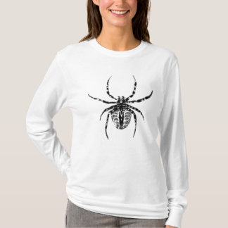 Black and Grey Minimalist Cute Spider T-shirt