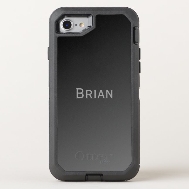 Black and Grey Modern Otterbox iPhone Case (Back)