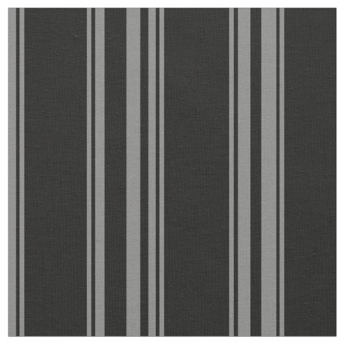 Black and grey pinstriped fabric