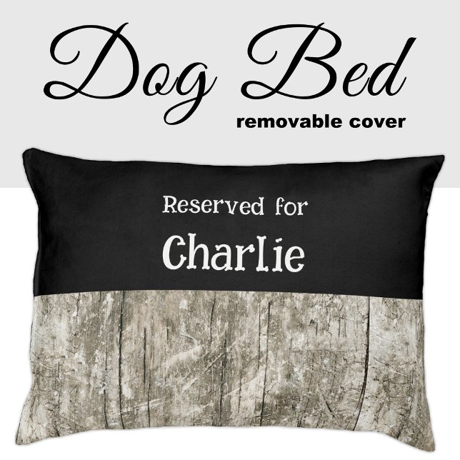 Black and grey reserved for name pet bed (Creator Uploaded)