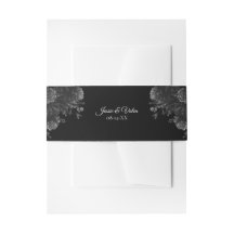 Black and Grey Roses Gothic Wedding