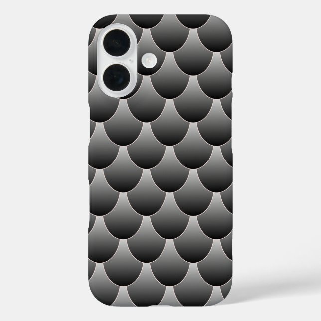 Black and Grey Scales Case-Mate iPhone Case (Back)